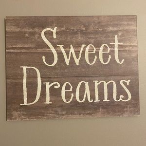 Rustic Brown 'Sweet Dreams' Wall Art